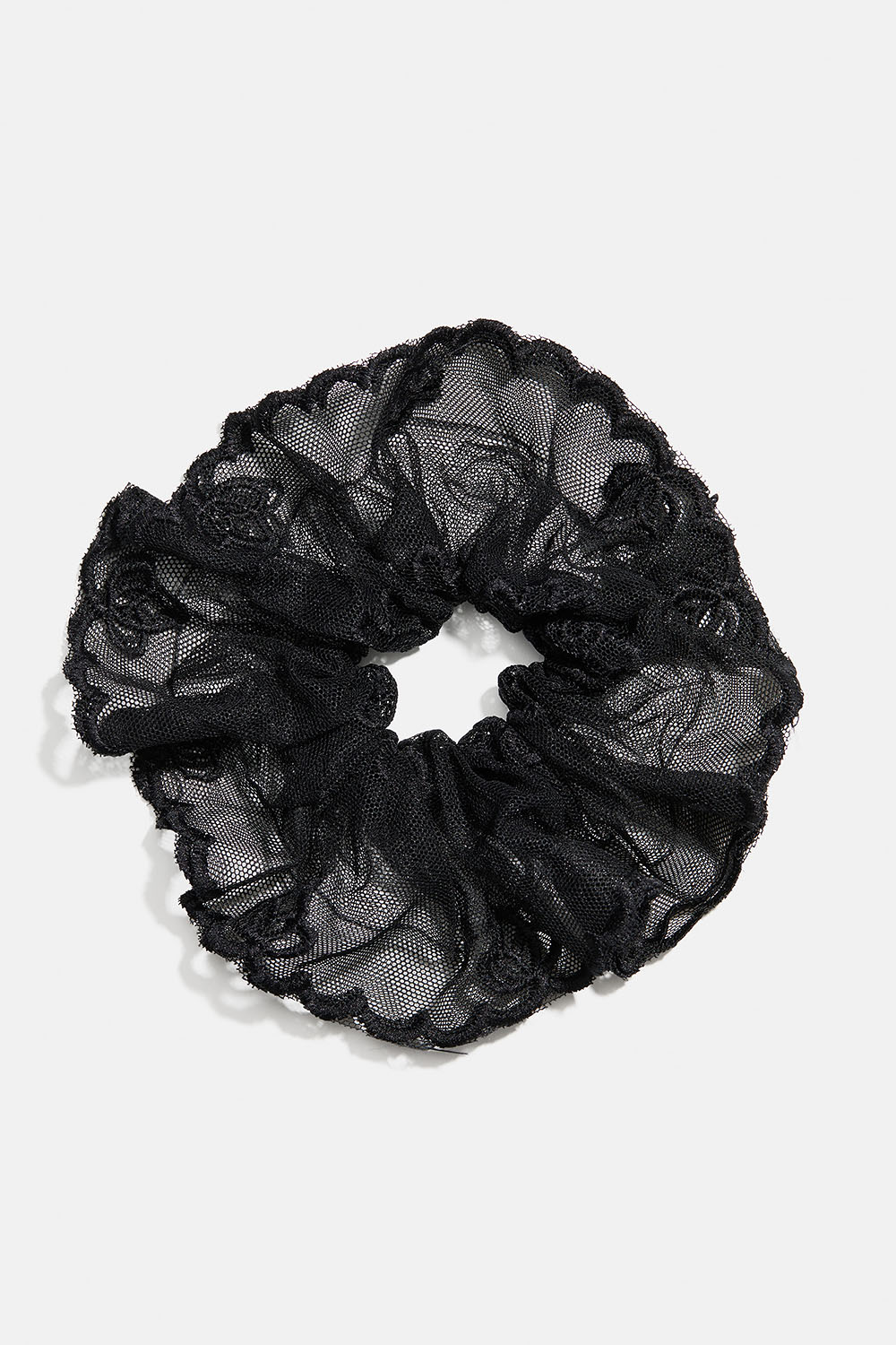 Sort scrunchie med blondestof i gruppen Håraccessories / Scrunchies hos Glitter (332002049000)