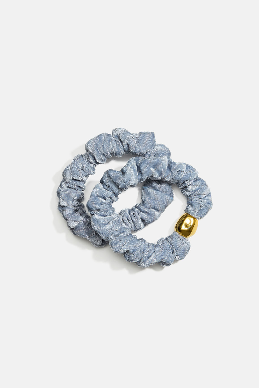 2-pak med hårbånd i blå imiteret fløjl i gruppen Håraccessories / Hårelastikker / Flerpak hos Glitter (332002157100)