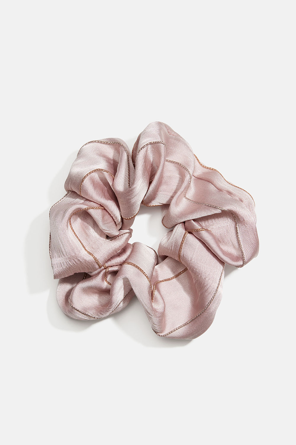 Scrunchie i gammelrosa med guldtråde i gruppen Håraccessories / Scrunchies hos Glitter (332002175100)