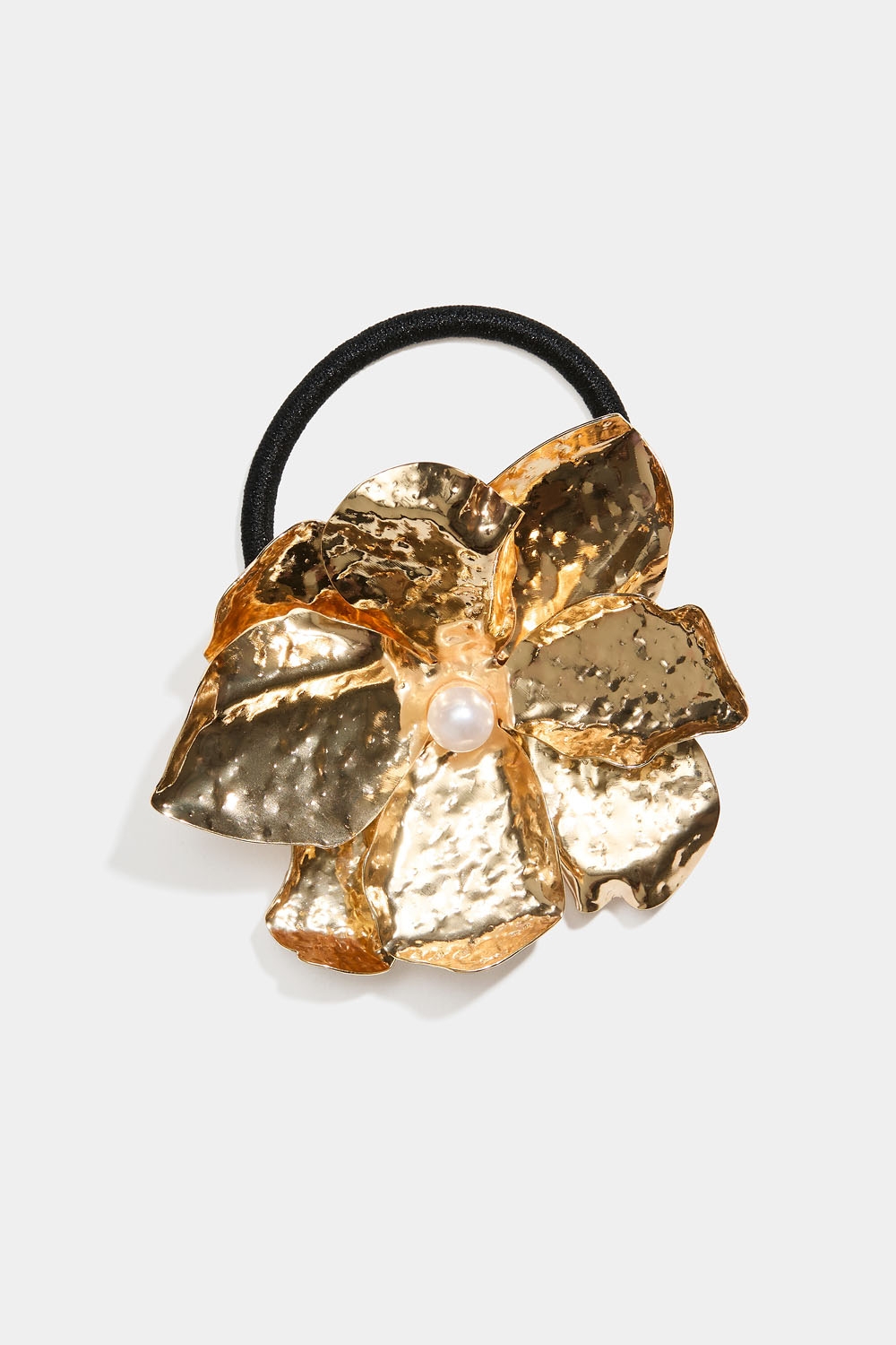 Hårbånd med blomst i metal i gruppen Håraccessories / Hårelastikker / Hårelastikker med detaljer hos Glitter (334000332000)