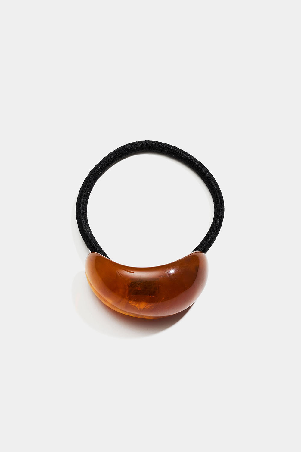 Sort hårbånd med brun plastdetalje i gruppen Håraccessories / Hårelastikker / Hårelastikker med detaljer hos Glitter (334001588000)