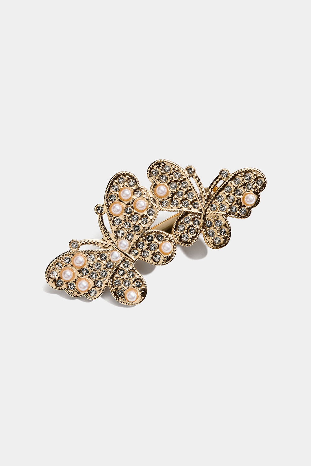 Hårspænder med to sommerfugle i gruppen Håraccessories / Spænder & klemmer / Hårklemmer hos Glitter (335001770200)