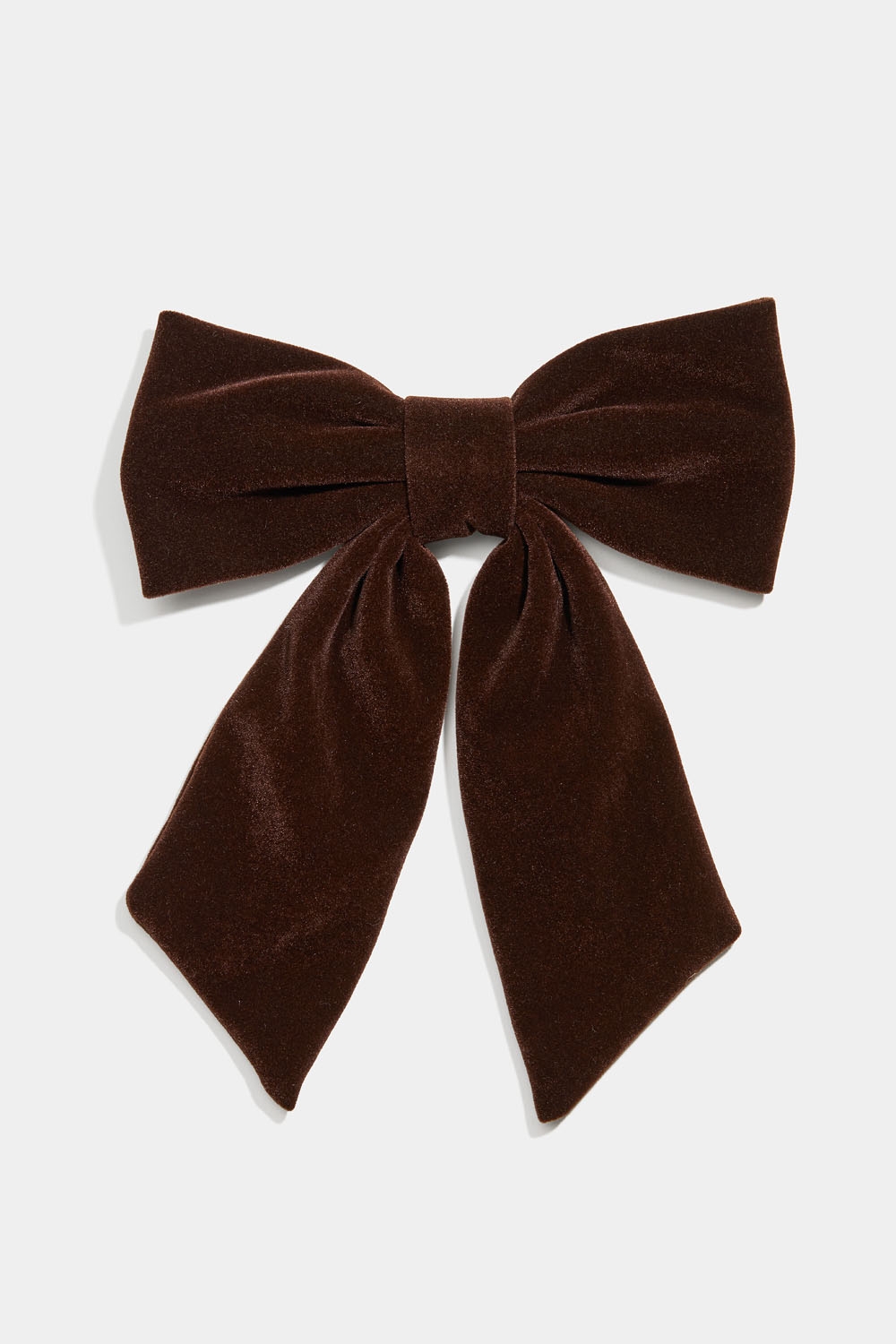 Hårspænde med brun fløjlssløjfe i gruppen Håraccessories / Spænder & klemmer / Hårspænder hos Glitter (335001958000)