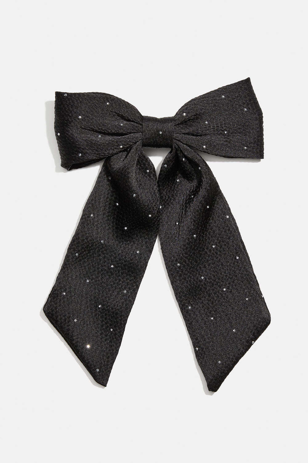 Hårspænde med sort sløjfe og små nitter i gruppen Håraccessories / Spænder & klemmer / Hårspænder hos Glitter (335002039000)