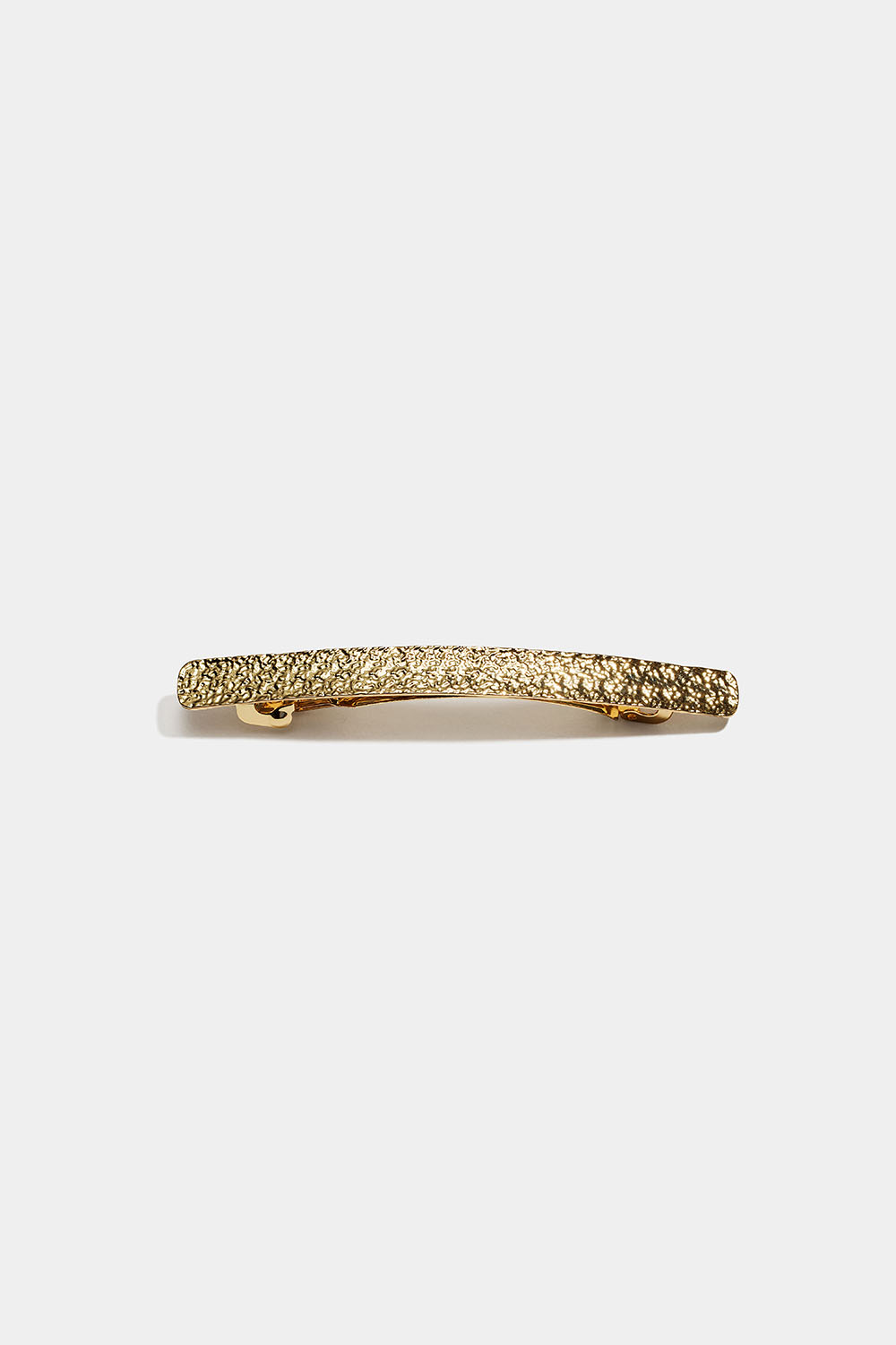 Smalt guldfarvet hårspænder med hamret design i gruppen Håraccessories / Spænder & klemmer / Hårspænder hos Glitter (335002262000)