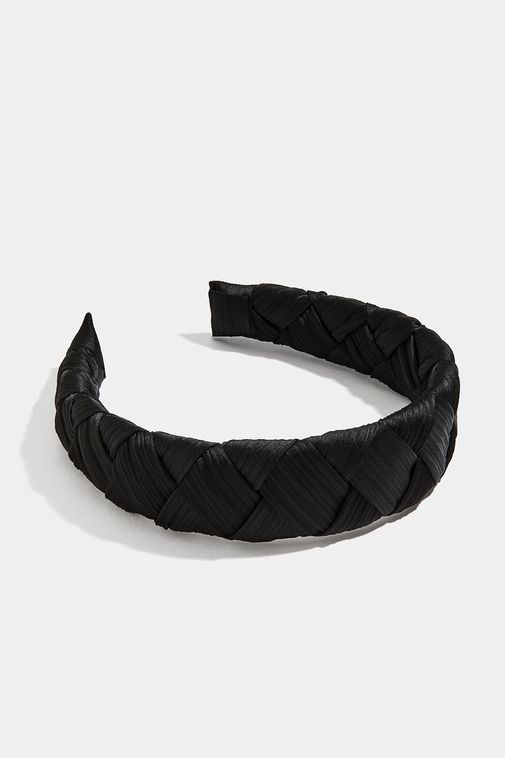 Flettet hårbøjle i sort i gruppen Håraccessories / Hårbøjler / Brede hos Glitter (336001259000)