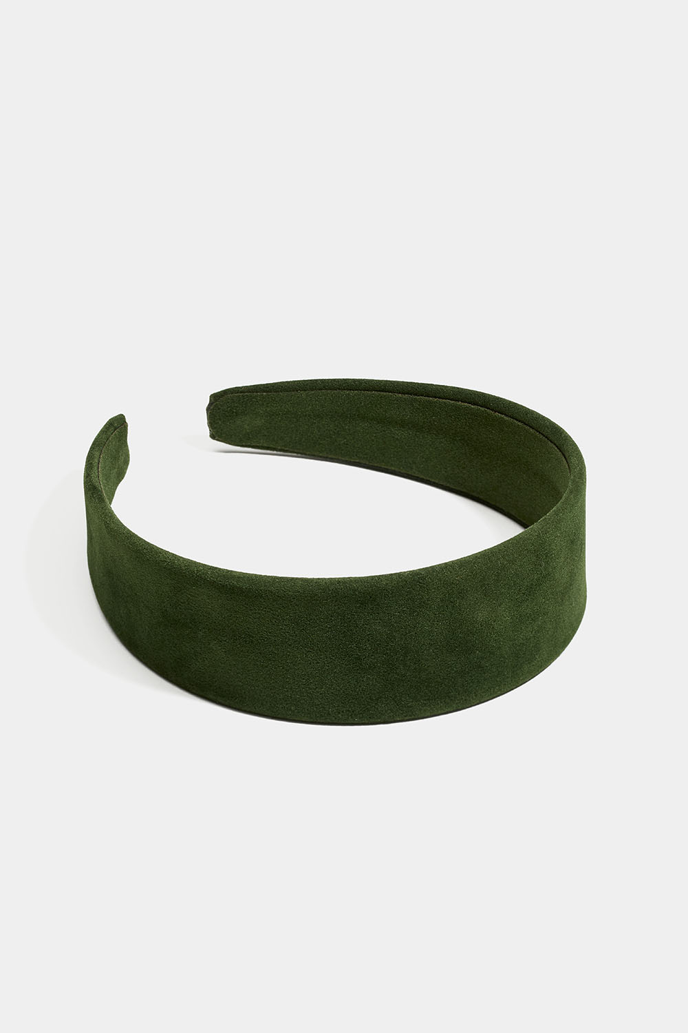 Bredt diadem i grønt imiteret fløjl i gruppen Håraccessories / Hårbøjler / Brede hos Glitter (336001647700)
