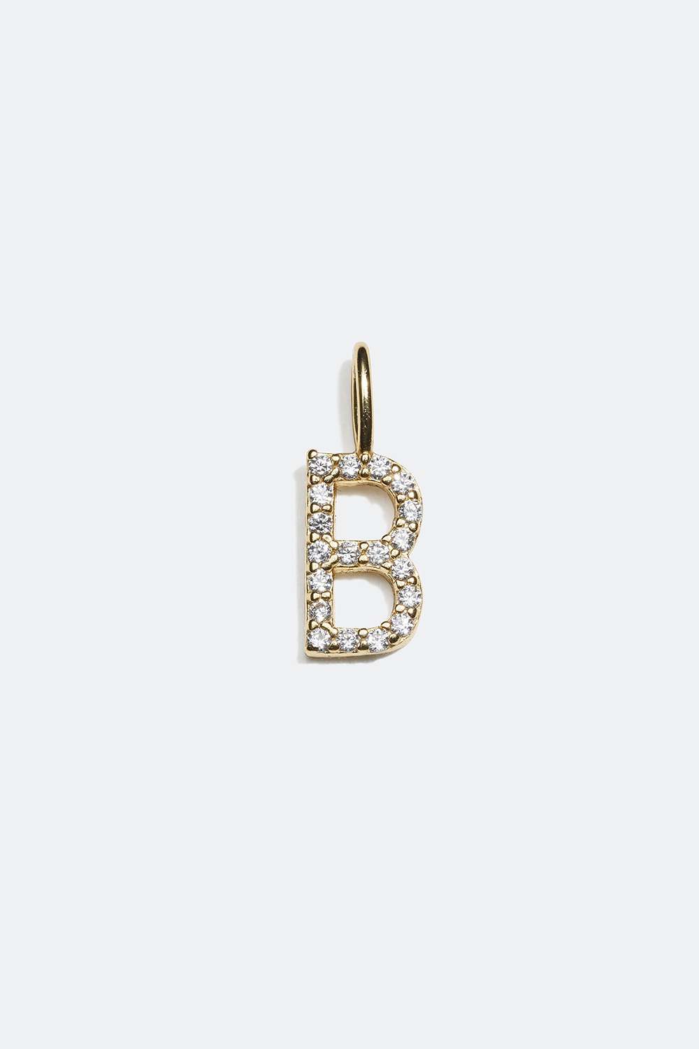 Guldpletteret charm med bogstaver i similisten i gruppen 18 kt. forgyldt sølv / Vedhæng i 18 kt. guld hos Glitter (509000042001)