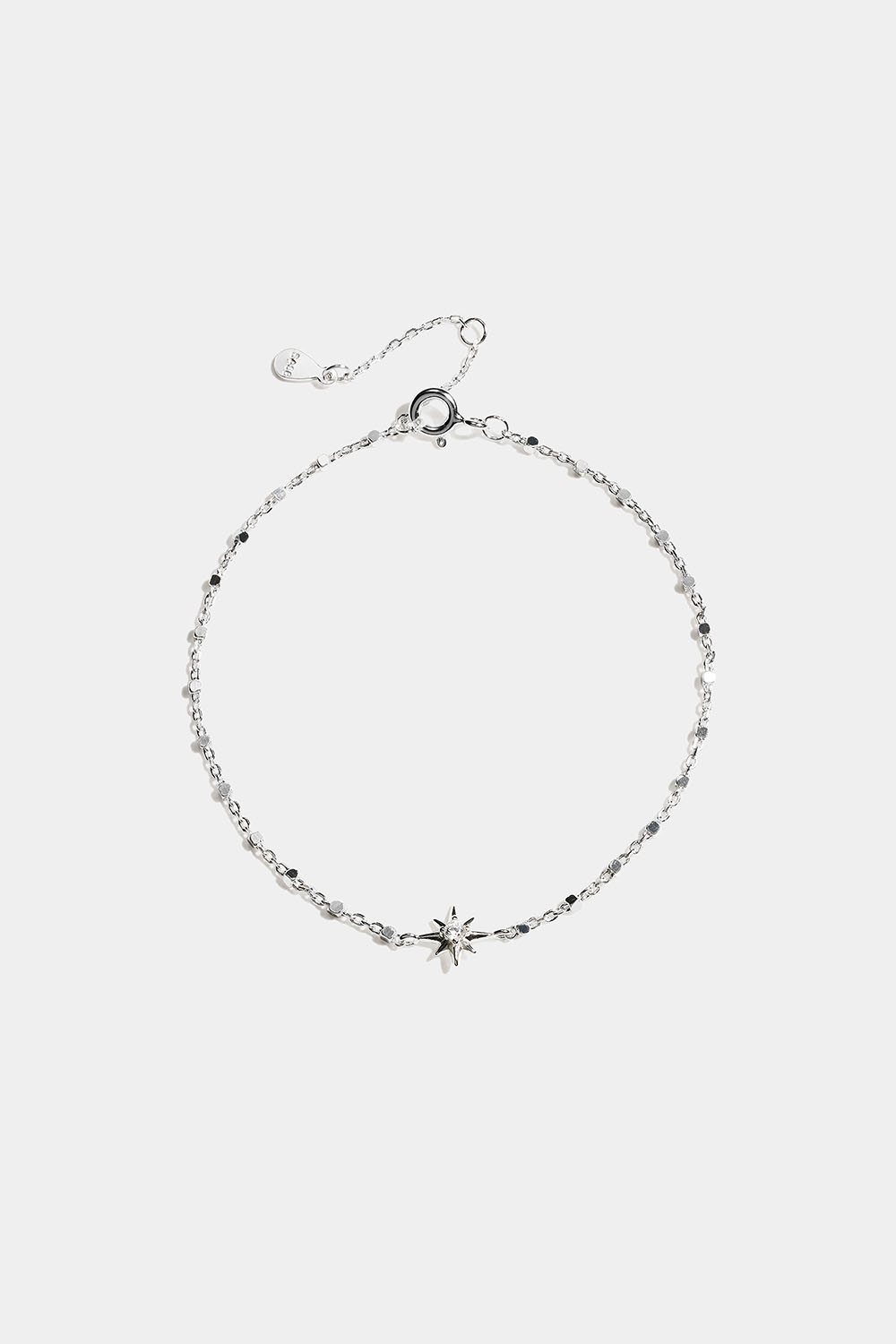 Armbånd i ægte sølv med stjerne og kubisk zirkonia i gruppen Store week / hos Glitter (551000781001)