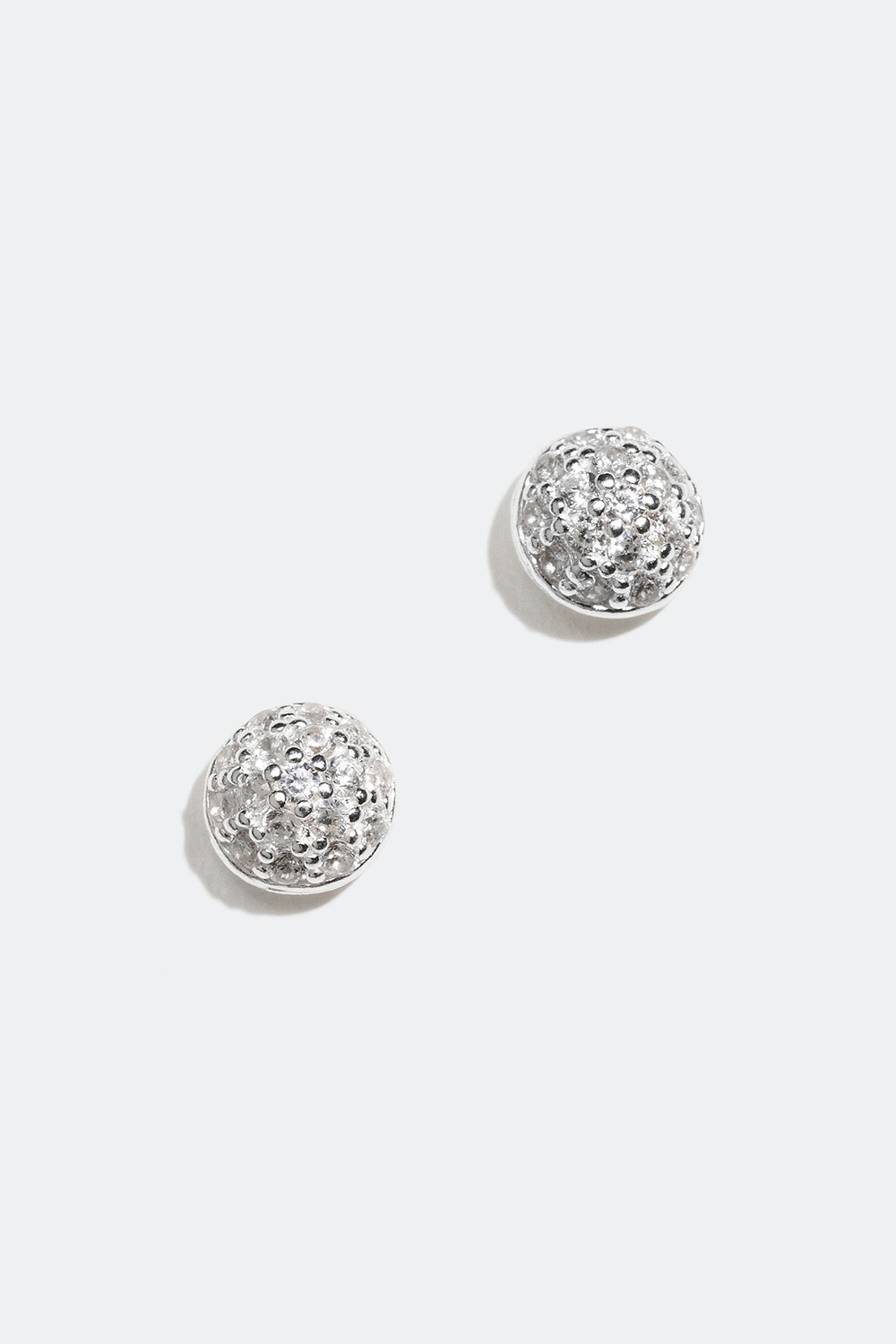 Runde ørestikker i ægte sølv med sten i kubisk zirkonia i gruppen Smykker / Øreringe / Ørestikker hos Glitter (553001831000)