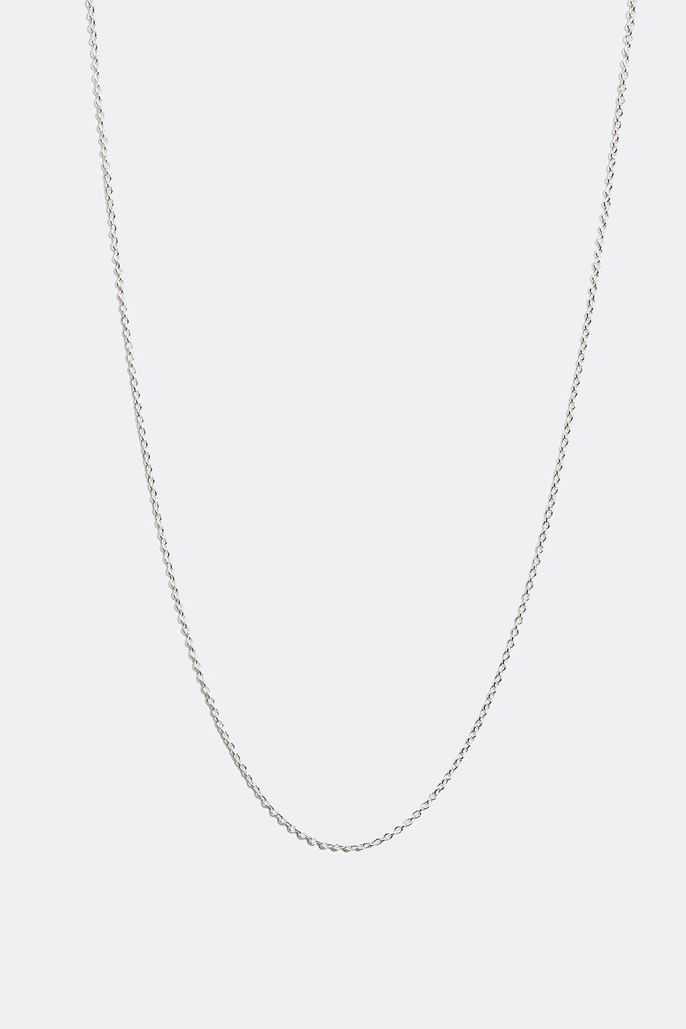 Smal halskæde i ægte sølv, 45 cm i gruppen Ægte sølv / Sølvhalskæder / Kæder i ægte sølv hos Glitter (554000261000)