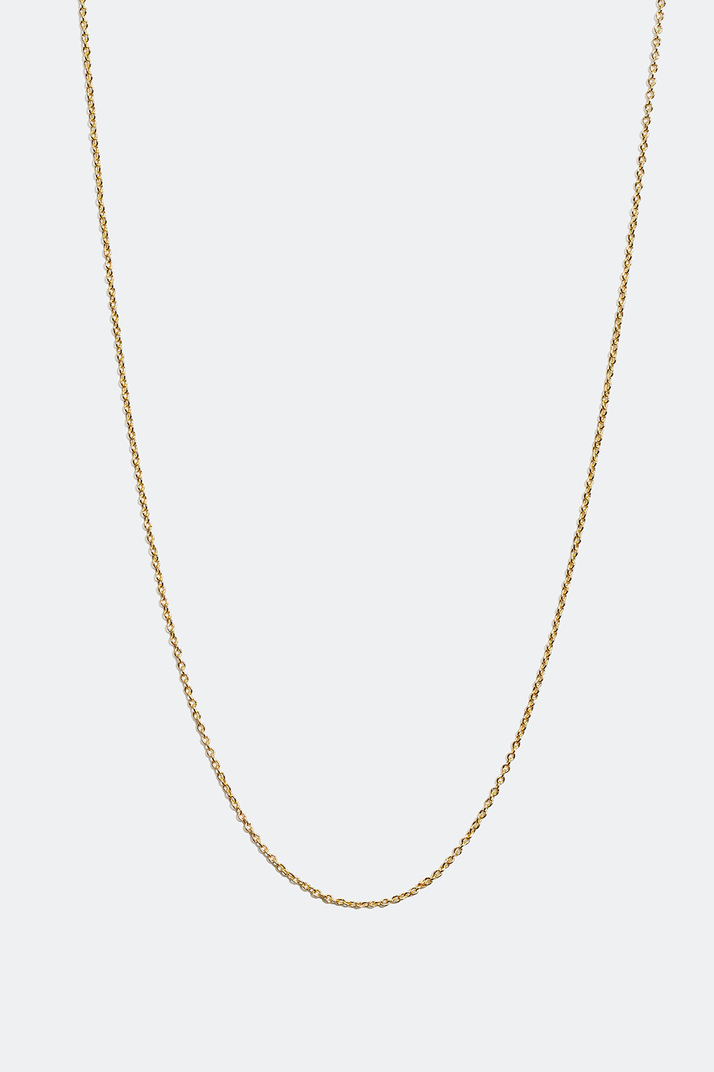 Smal halskæde forgyldt med 18 karat guldplet i gruppen Ægte sølv / Sølvhalskæder / Kæder hos Glitter (554000262000)