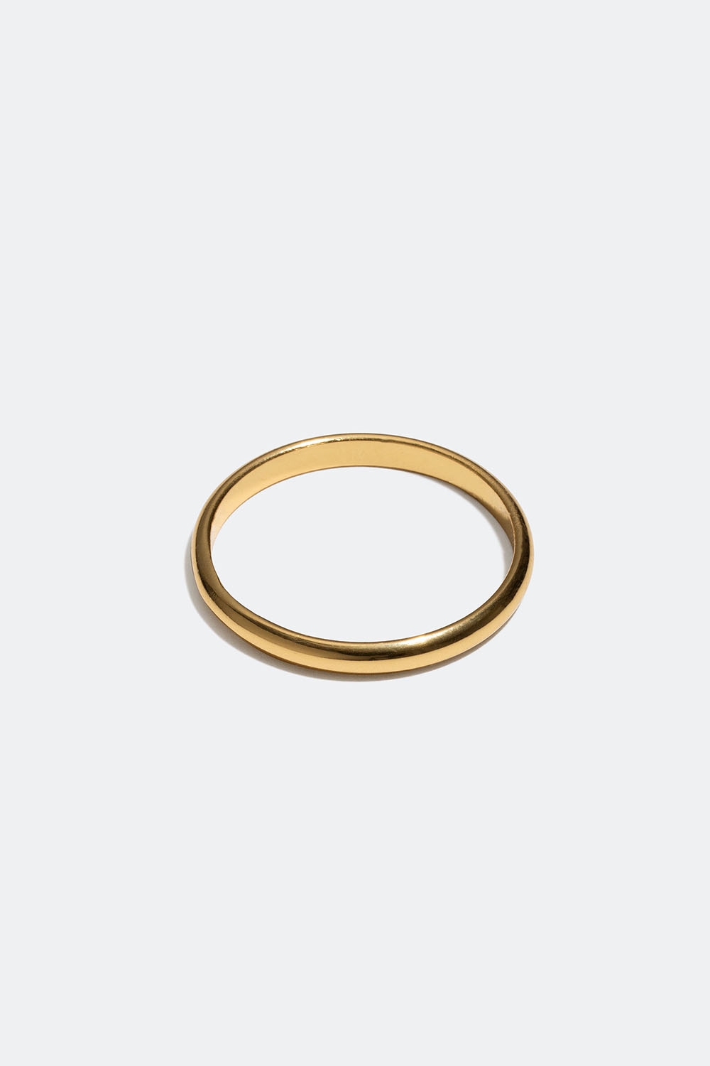 Smal ring forgyldt med 18 karat guld