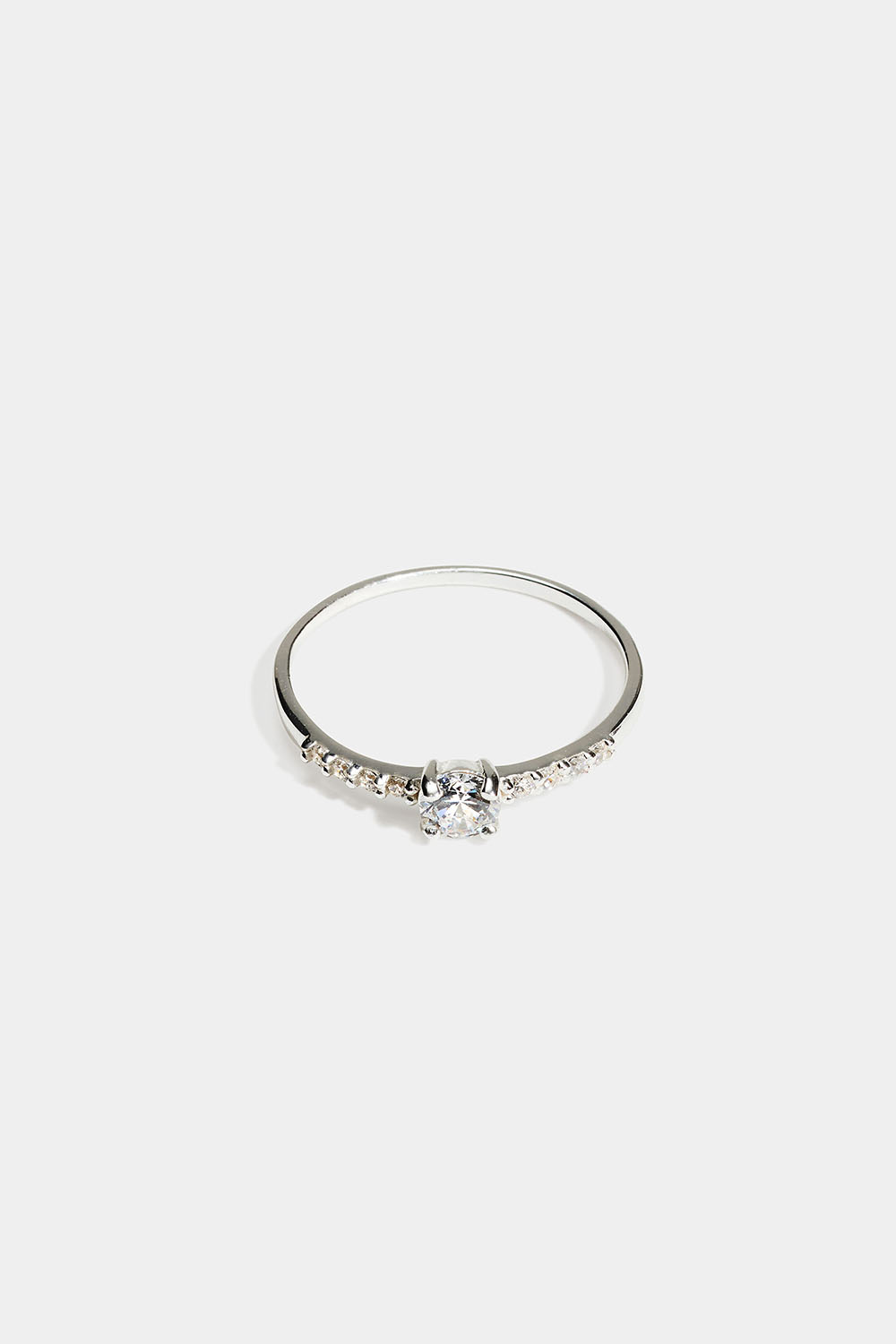 Tynd ring i ægte sølv med Cubic Zirconia-sten i gruppen Ægte sølv / Sølvringe / Sølv hos Glitter (5560020910)