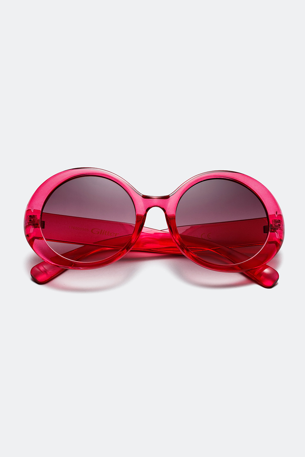 Køb Store solbriller med rosa stel Glitter.dk