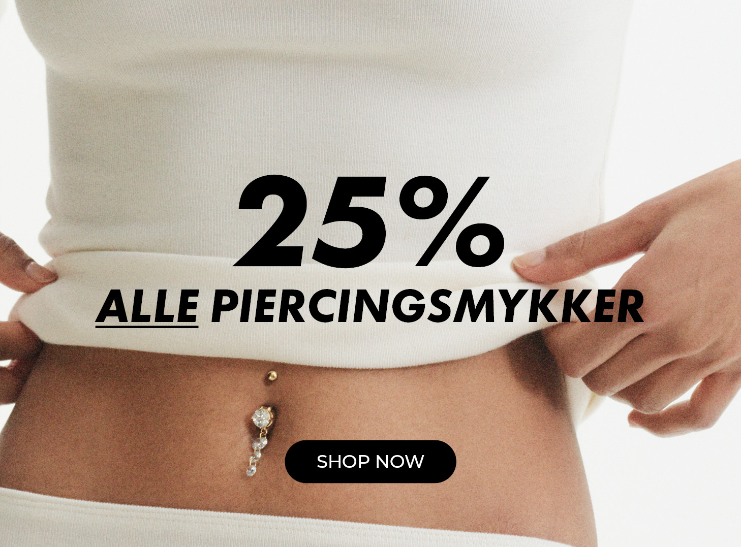 25% alle piercingsmykker