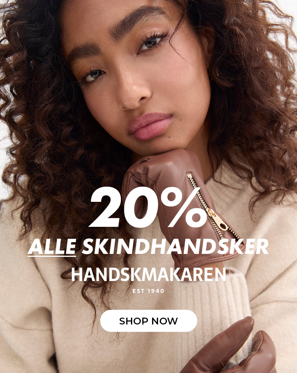 20% alle skindhandsker - fra Handskmakaren