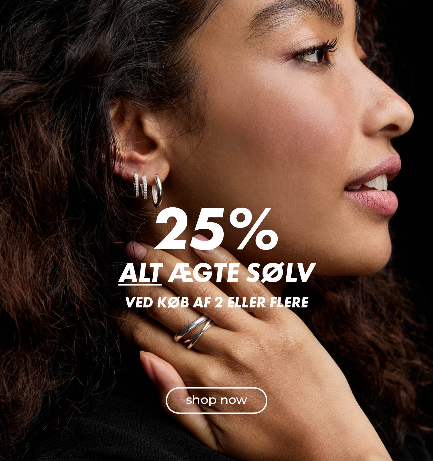 25% alt ægte sølv - ved køb af 2 eller flere