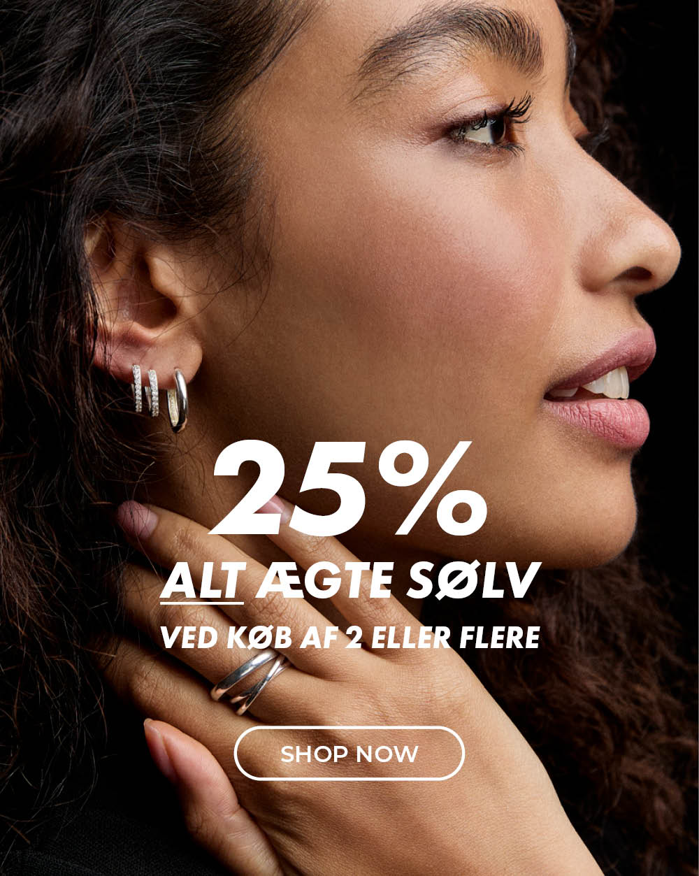 25% alt ægte sølv - ved køb af 2 eller flere