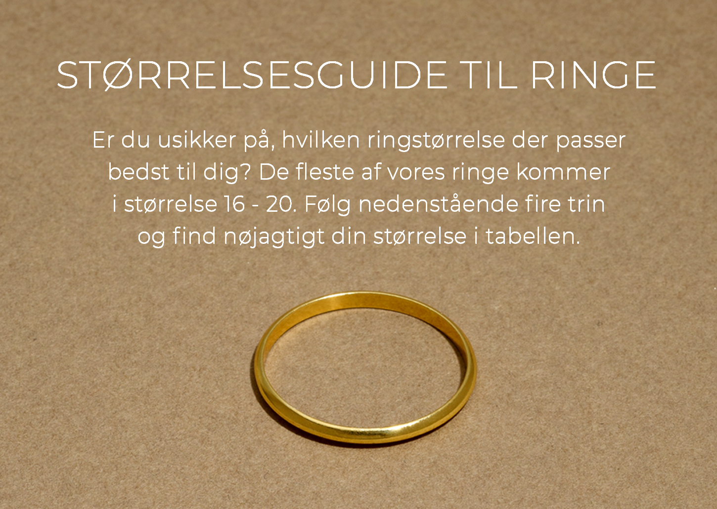 Ringstørrelse – sådan du din ringstørrelse – Glitter.dk