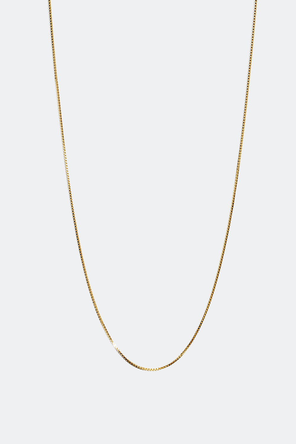 Veneziahalskæde forgyldt med 18 karat guld, 55 cm
