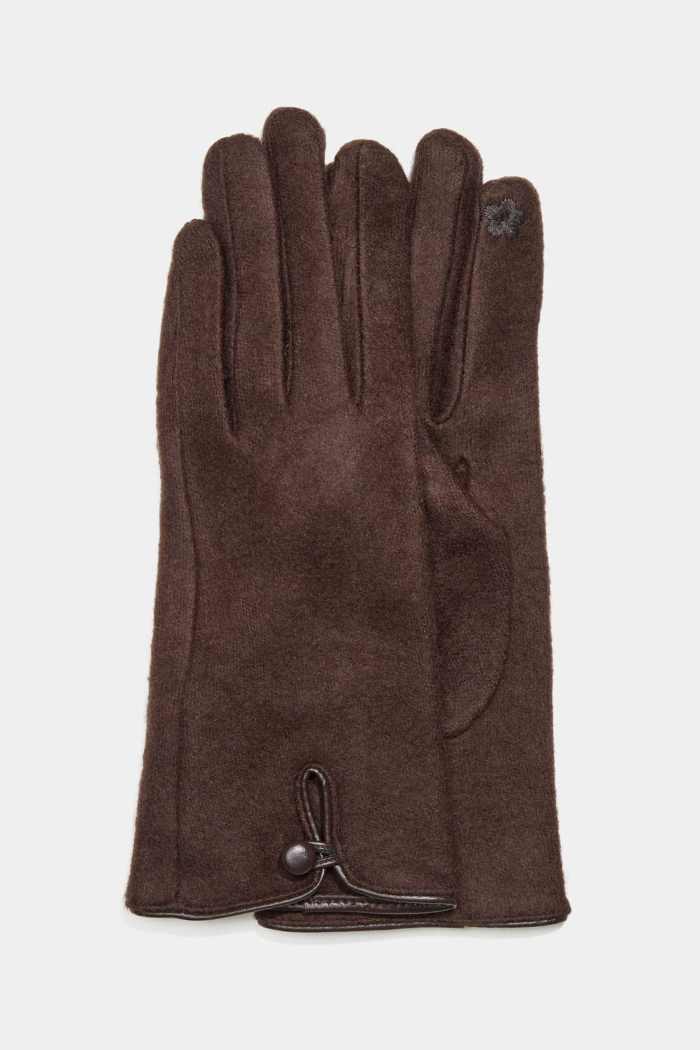 Brune handsker til touchskærme