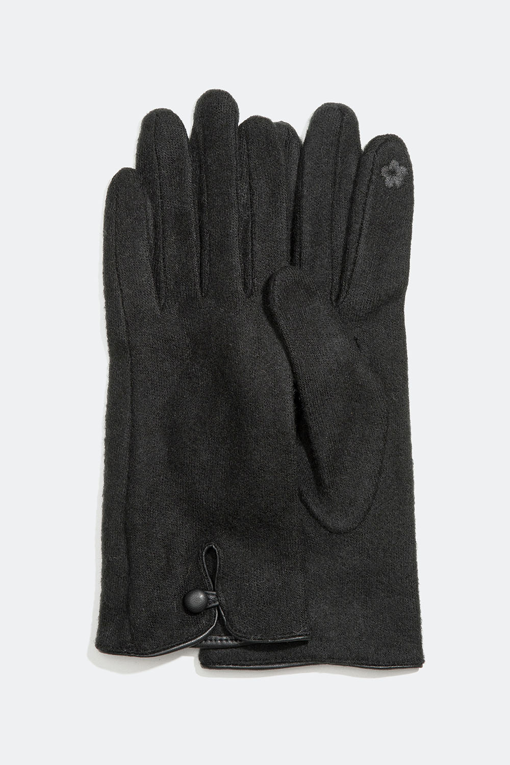 Sorte handsker med til touchskærme