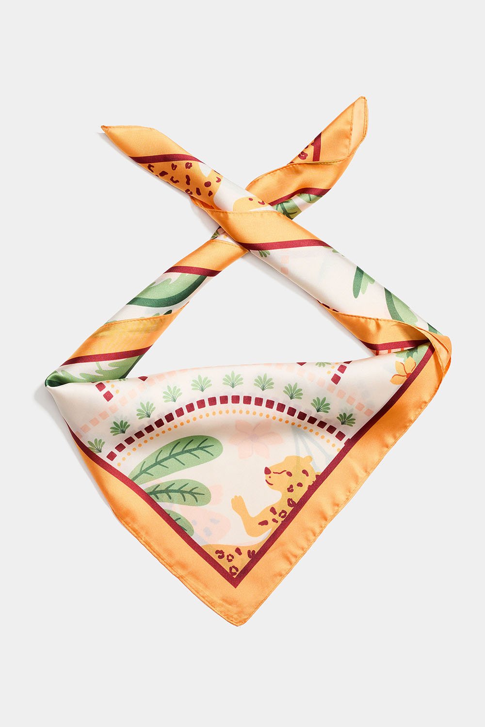 Scarf med leopardmotiv