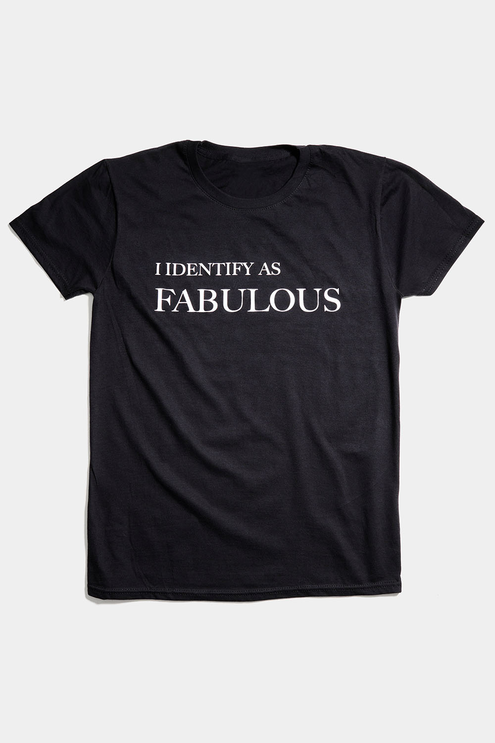 Sort t-shirt med 