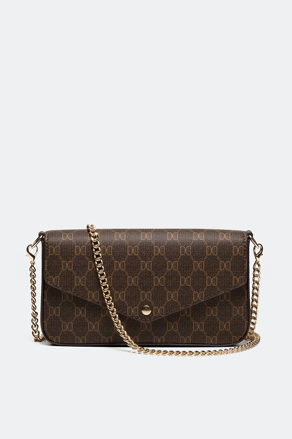 Lille mønstret taske med kædestrop