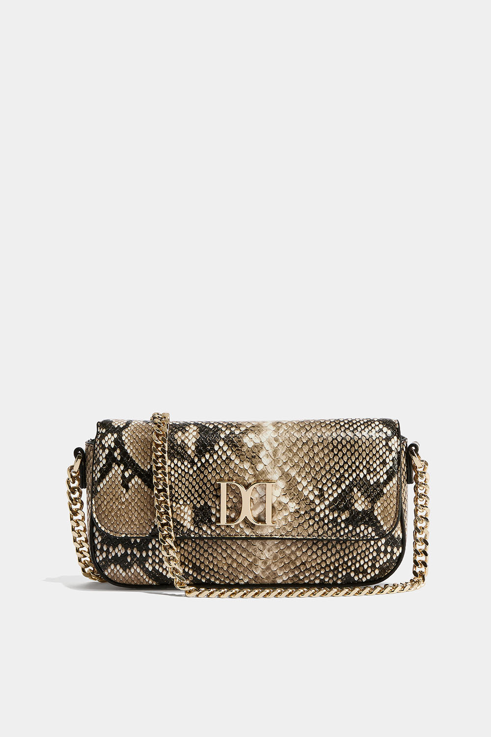 Rektangulær taske med snake print