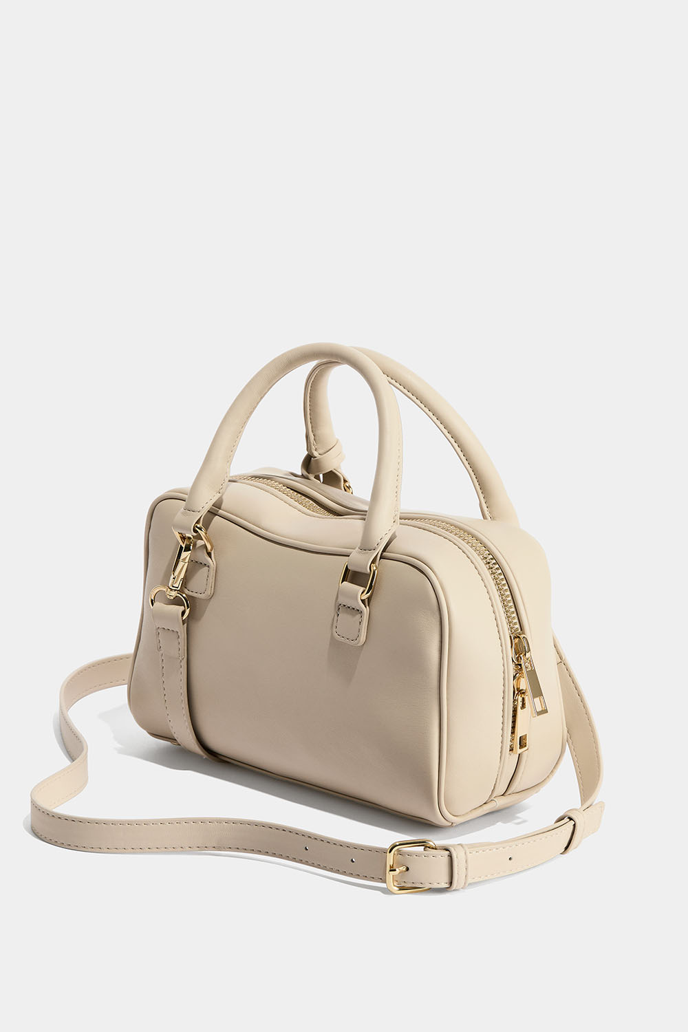 Beige lille rektangulær taske