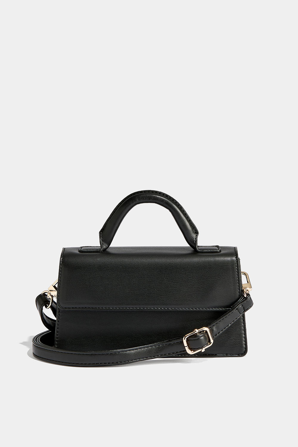 Lille, sort, rektangulær taske