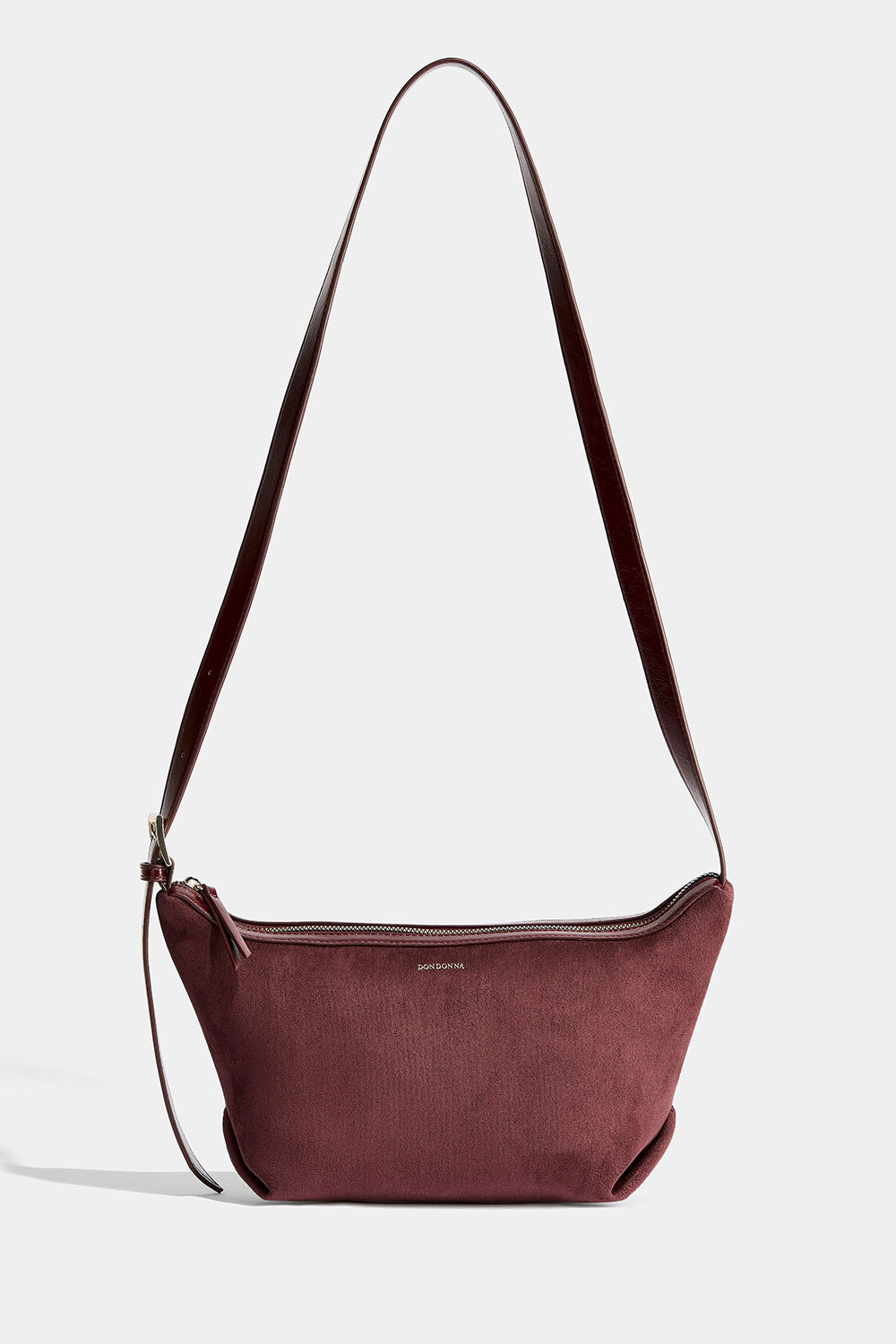 Vinrød crossbody-taske