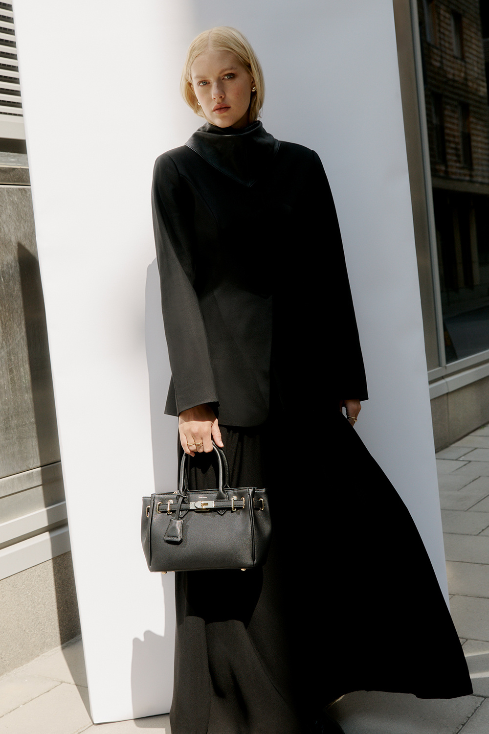 Lille shopper med bæltedetalje