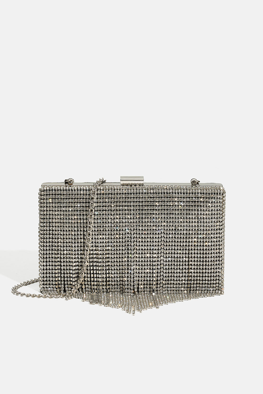 Clutch-taske med rhinstensled