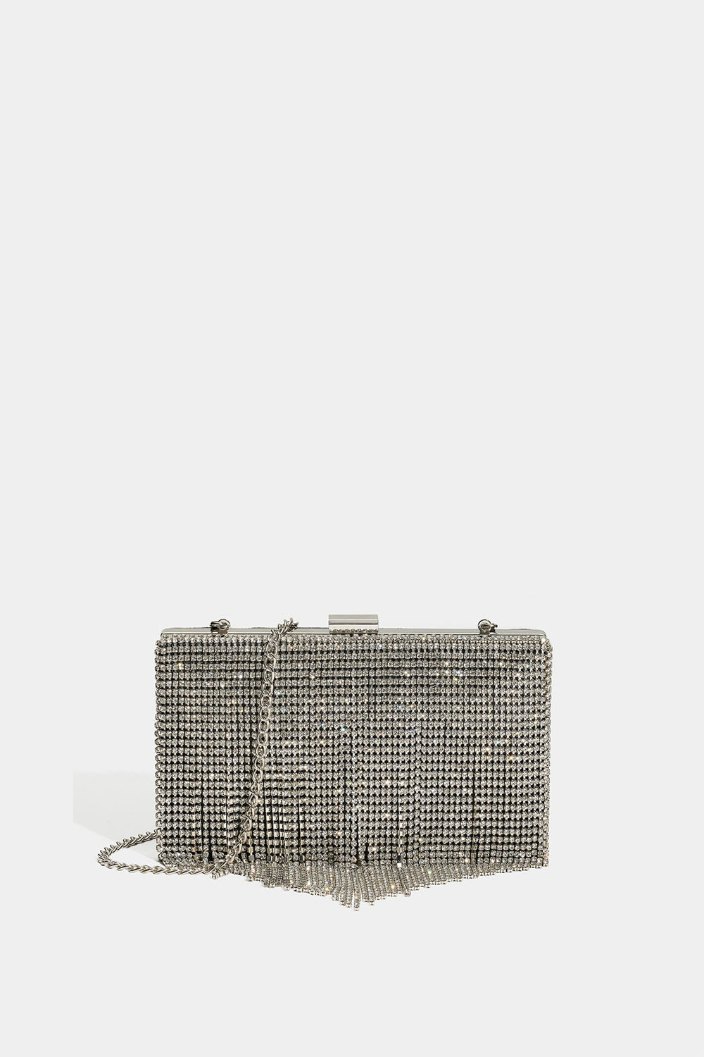Clutch-taske med rhinstensled