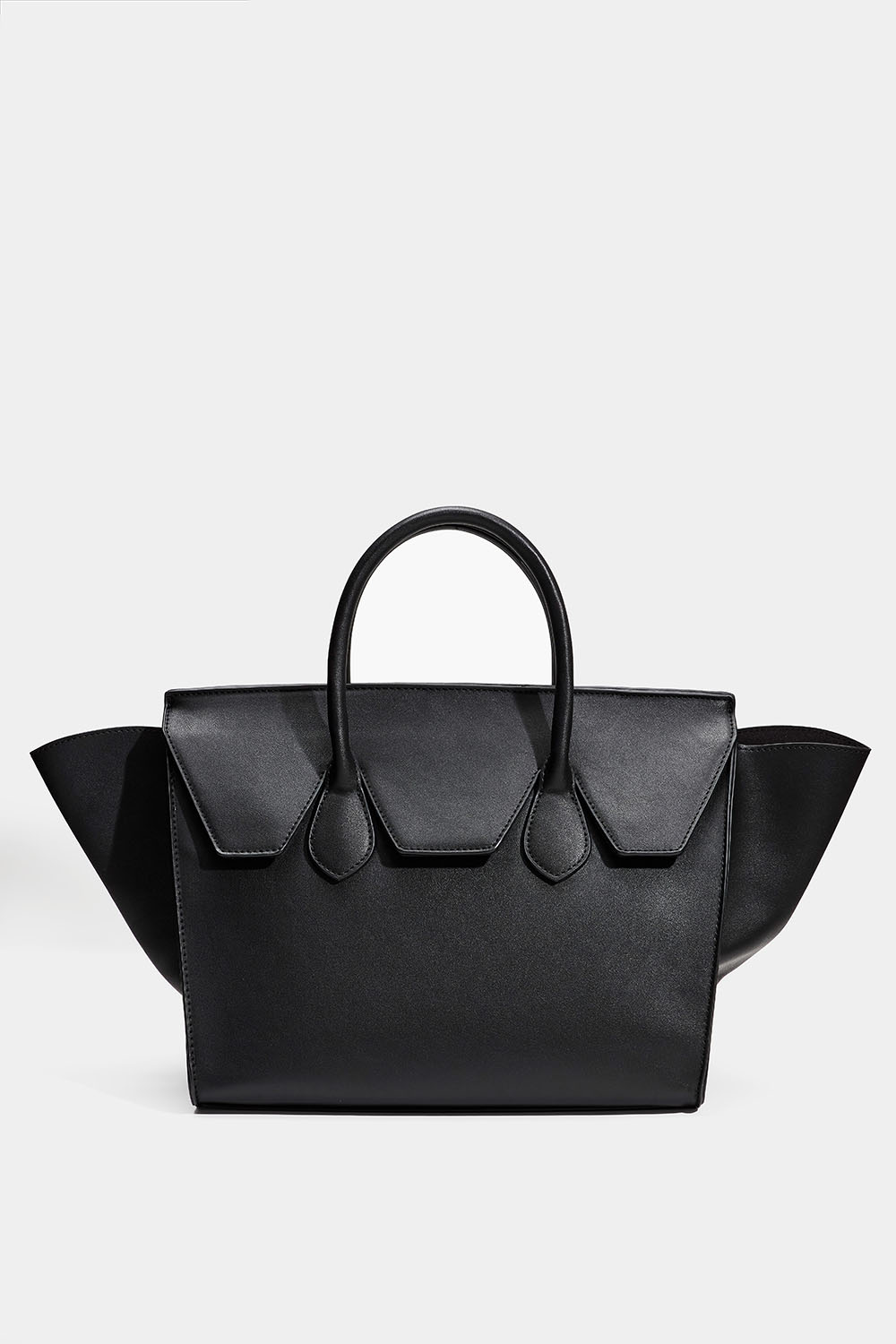Sort struktureret tote bag
