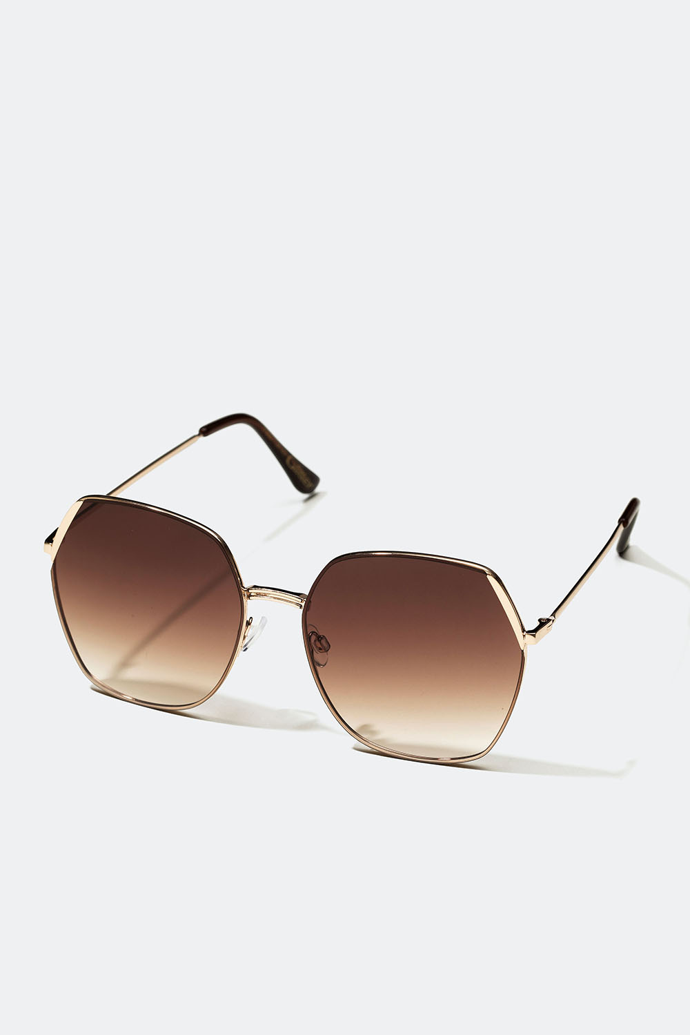 Oversize solbriller med brune glas
