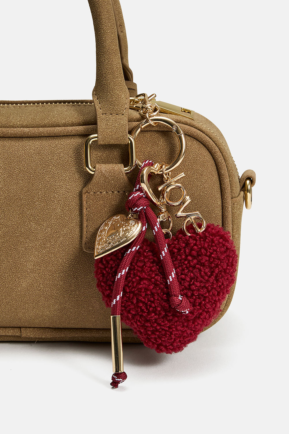 Taskepynt med hjerte og vedhæng