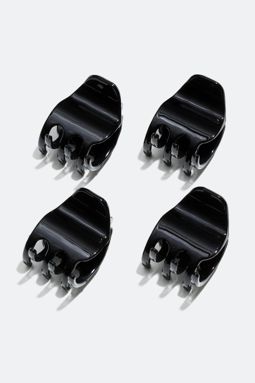 Små hårklemmer, 2 cm, 4-pack