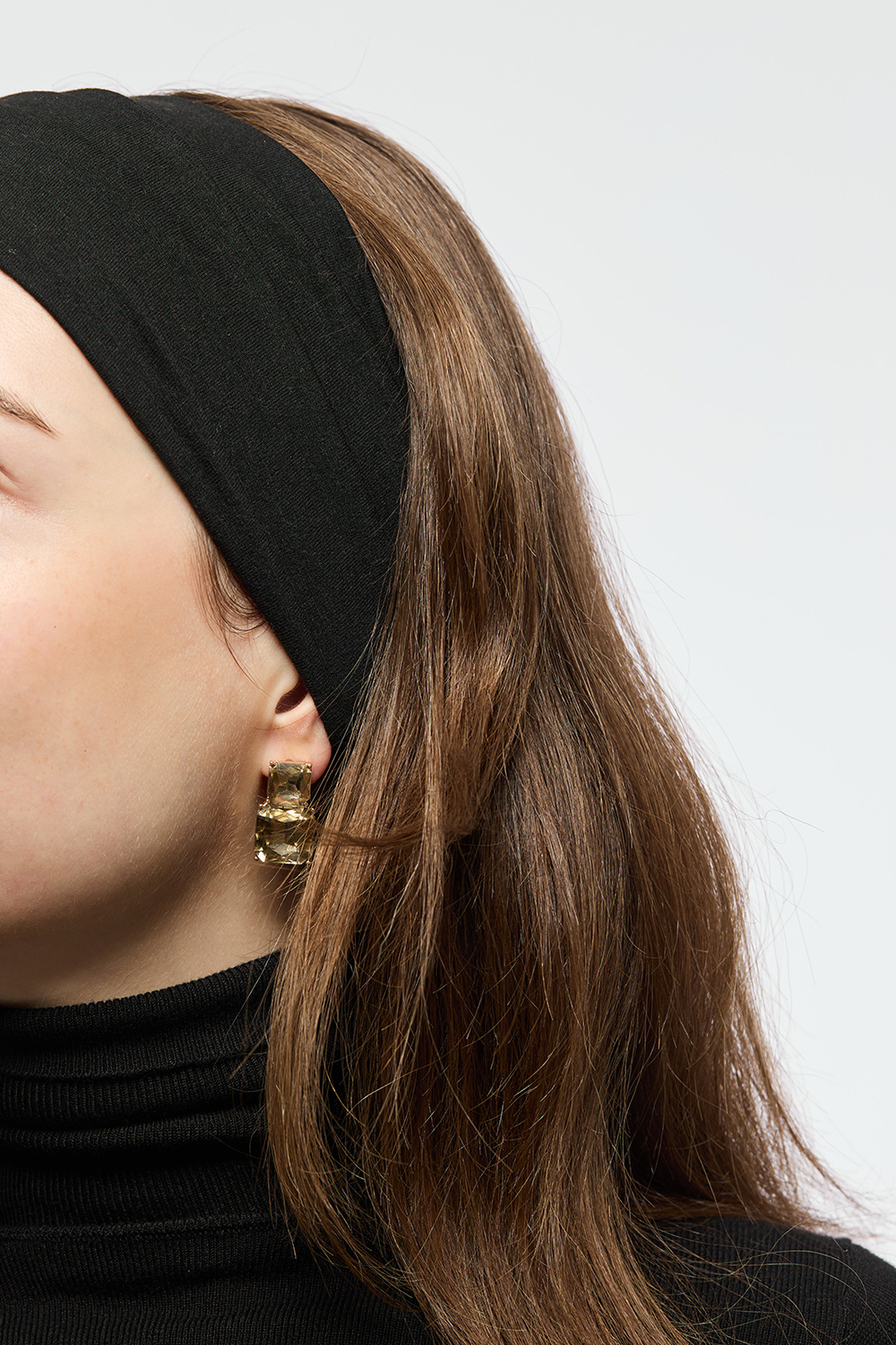 Bred hårbånd i bomuld 