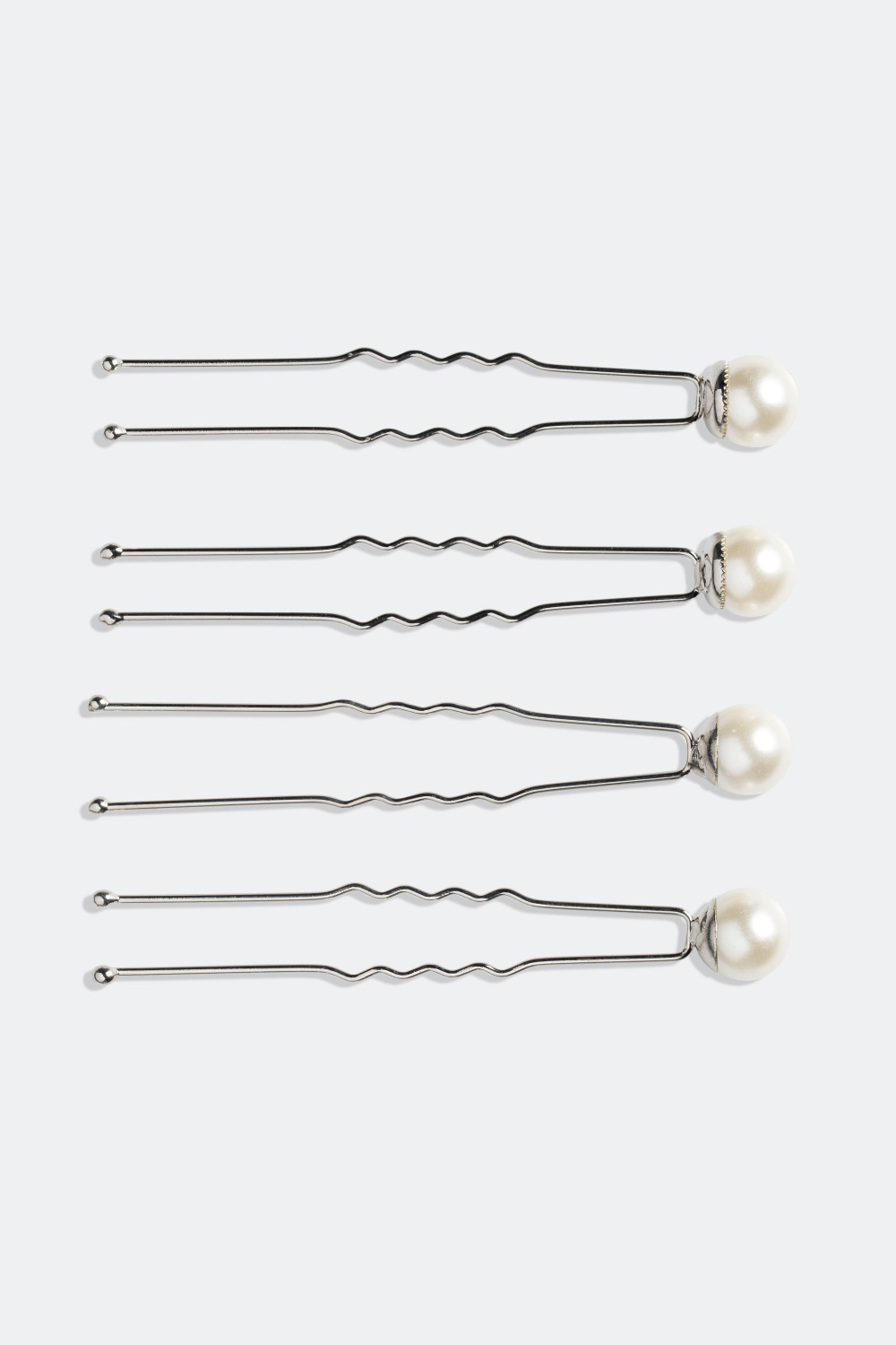 Hårnåle med plastperler, 4 stk pr pakke