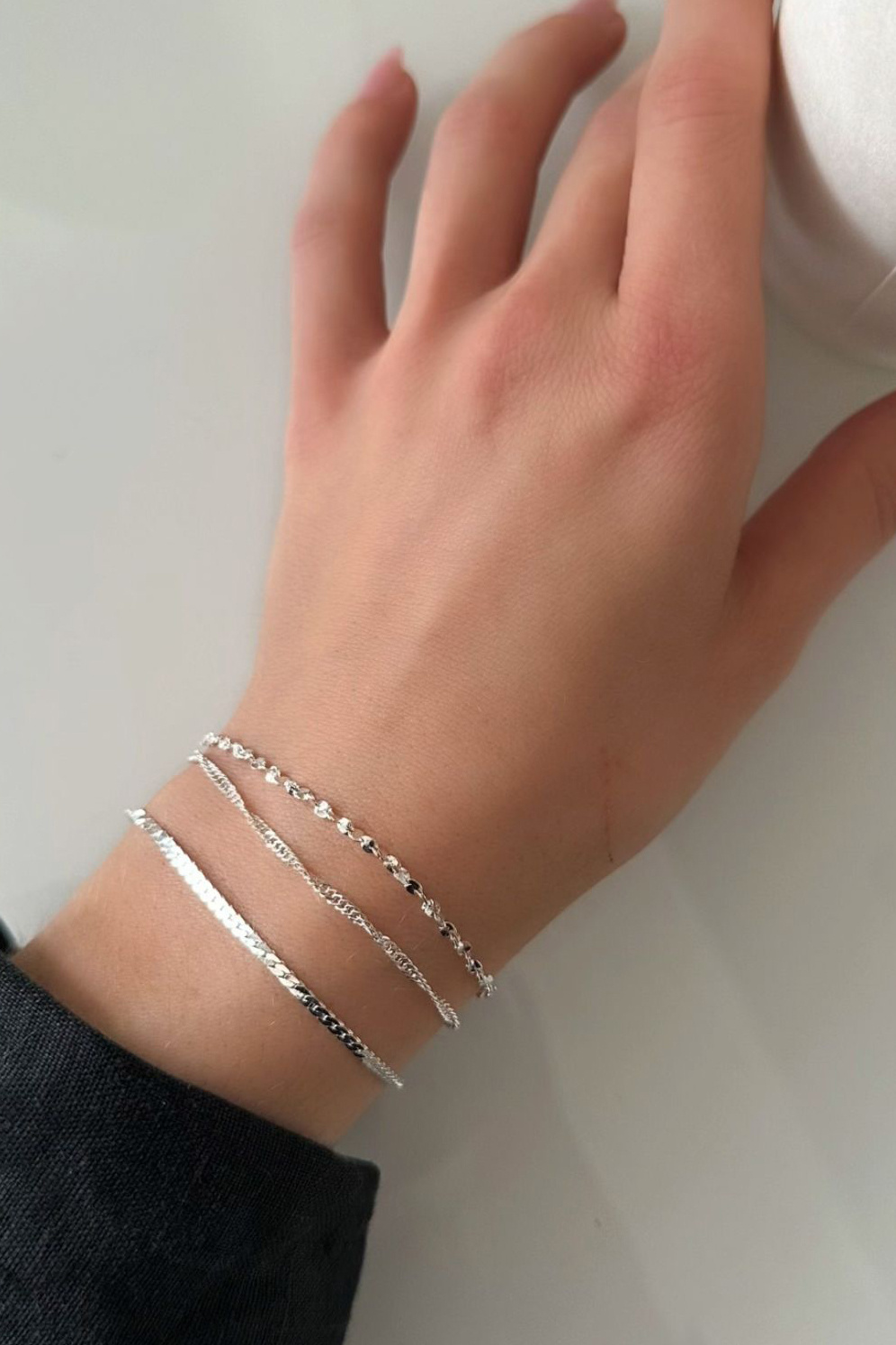 Kædearmbånd, 3-pak