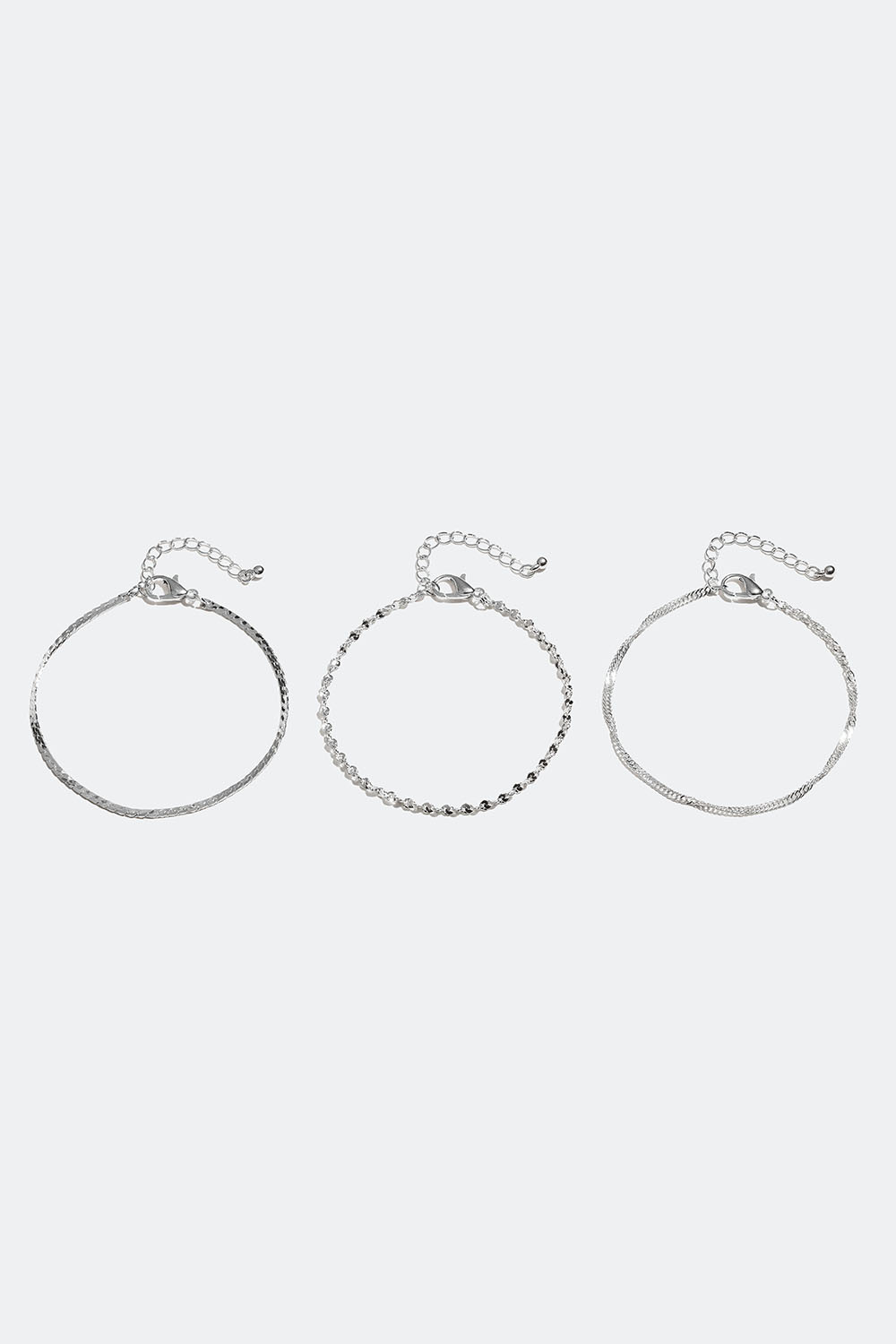 Kædearmbånd, 3-pak