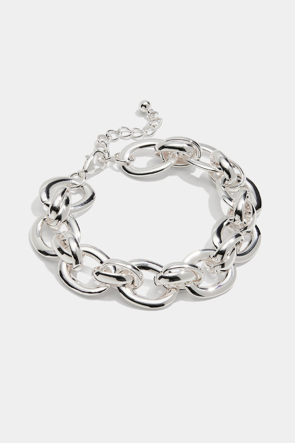 Kædearmbånd med ovale flade led