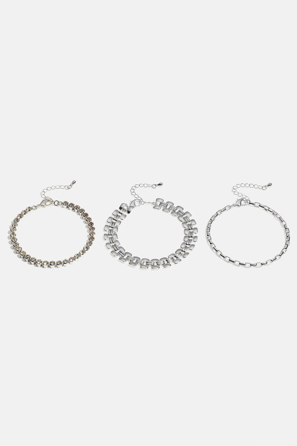 Kædearmbånd med similisten, 3-pak