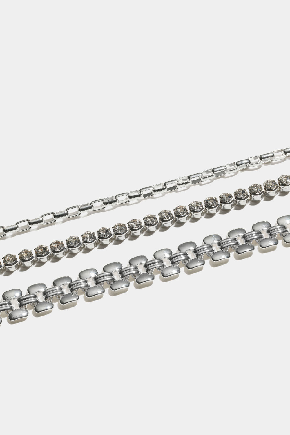 Kædearmbånd med similisten, 3-pak