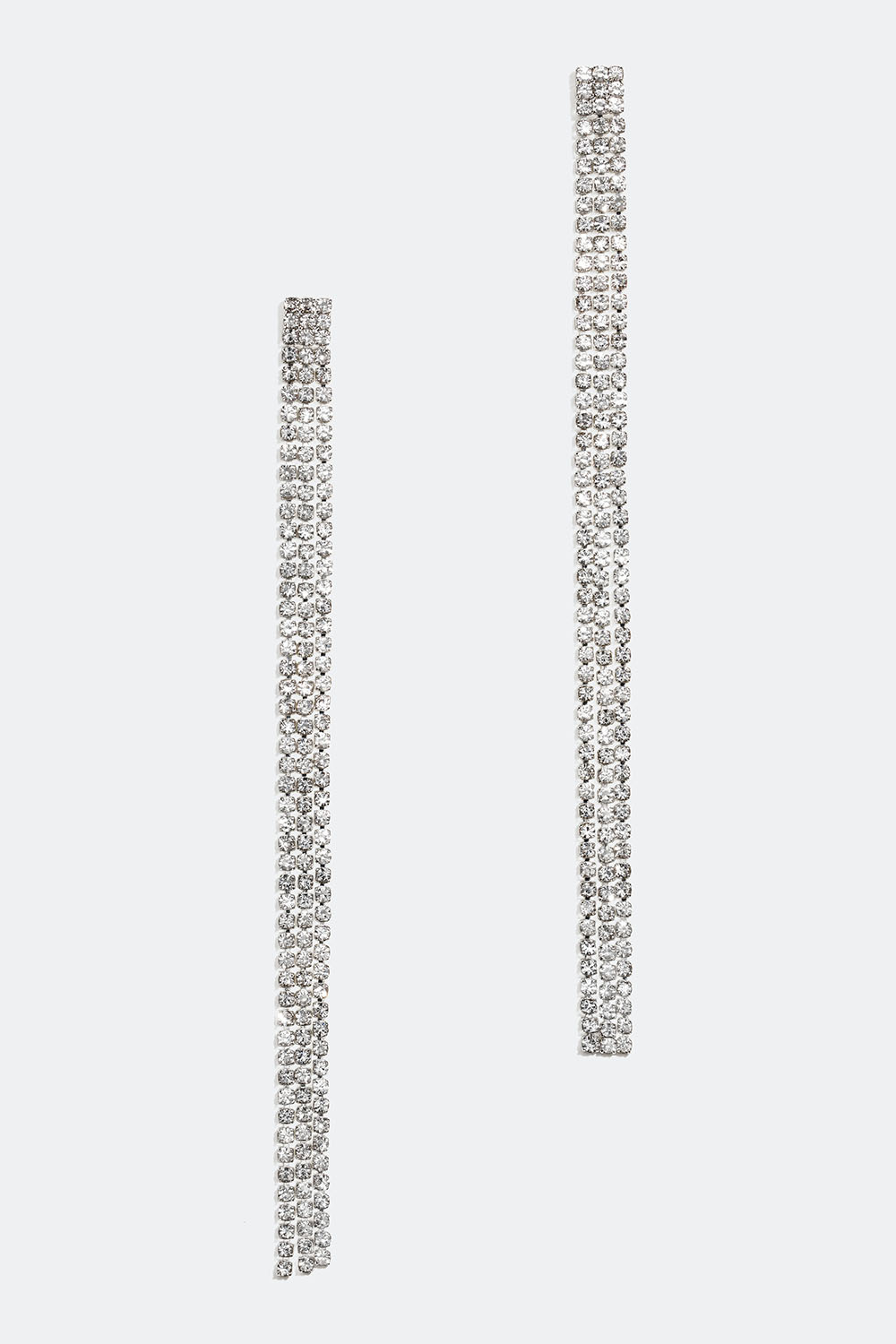 Øreringe med tre rhinstensled