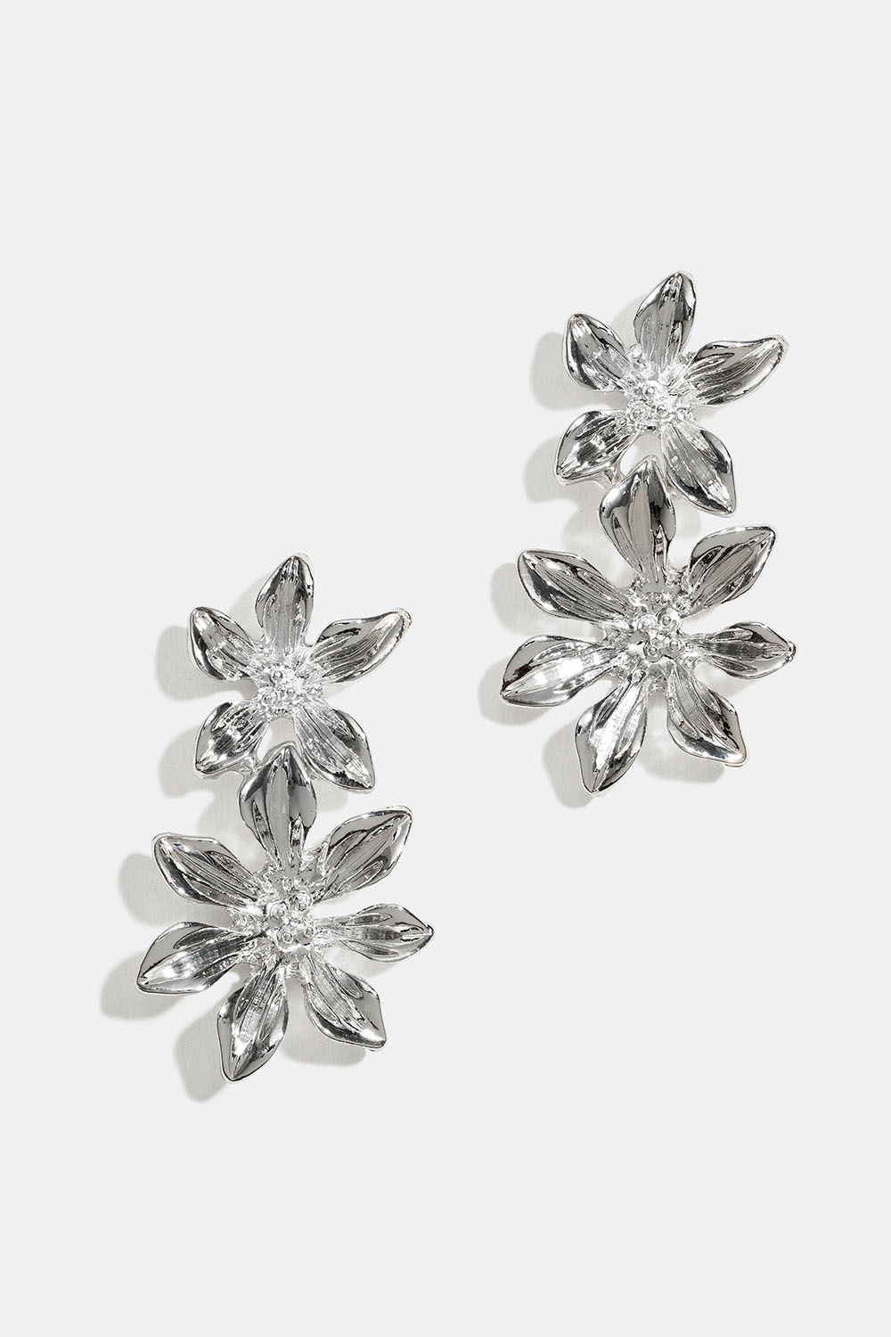 Øreringe med to blomster